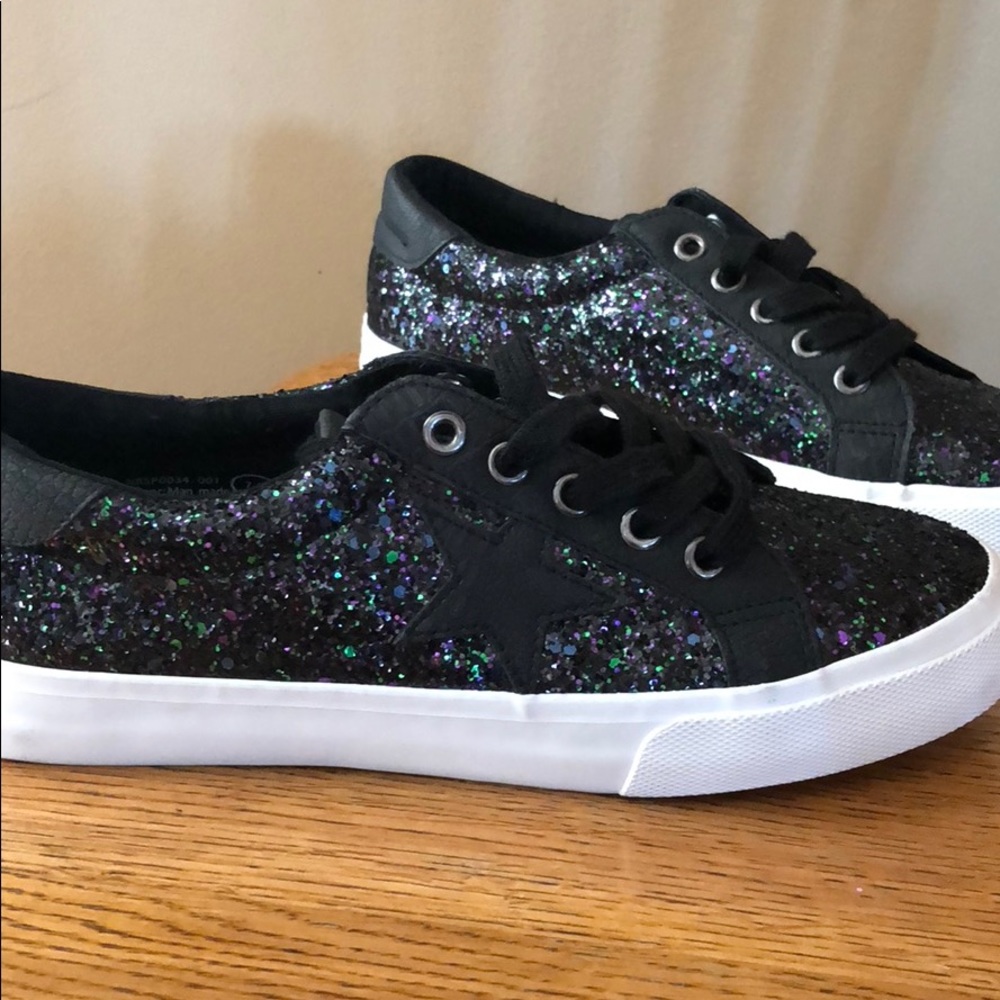 Sparkly Black Sneakers from Not Rated